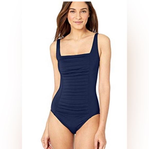 NWT Calvin Klein Swimwear Navy One Piece Swimsuit
Size 4 - Picture 1 of 7